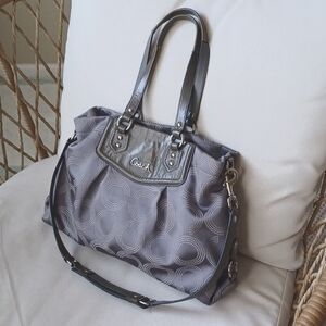 COACH Ashley Dotted Op Art Carryall Bag / Satchel - G1259-F20049